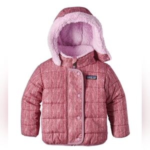 Patagonia Toddler Dream Song Winter Jacket, 3T, Reversible, Sherpa, Pink